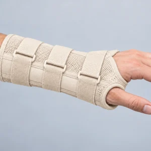 Soft cream wrist splint