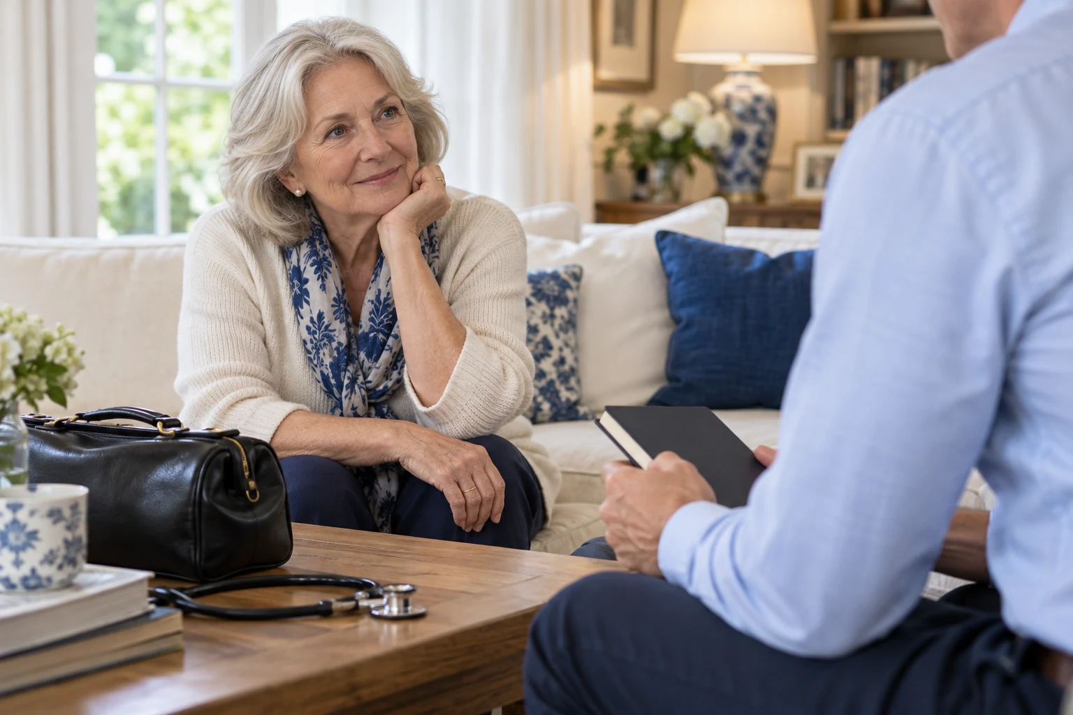 Home Visits 2 Illustrative home consultation with a clinician and an older adult